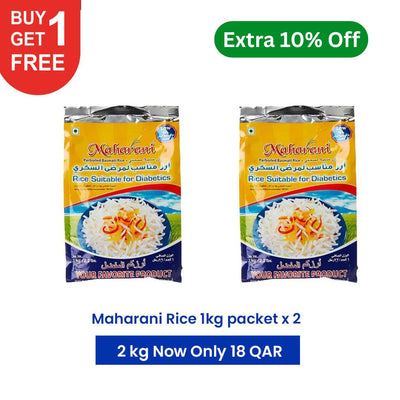 Buy 1 Get 1 Free — Maharani Rice Suitable for Diabetics Basmati Rice (1kg × 1)