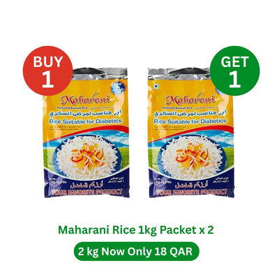 Buy 1 Get 1 Free — Maharani Rice Suitable for Diabetics Basmati Rice (1kg × 1)
