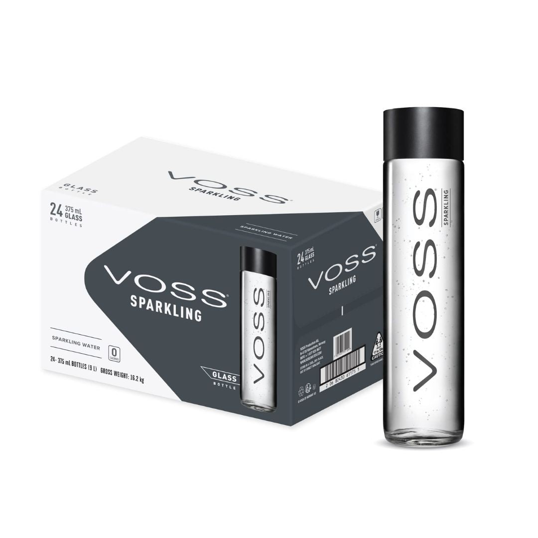 VOSS 375ml Sparkling Water x 24