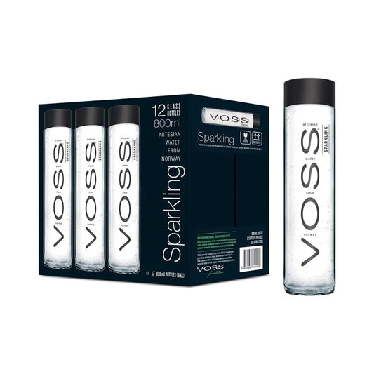 VOSS 800ml Sparkling Water x 12