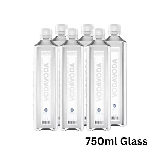 Vodavoda Water 750ml glass Bottle x 6