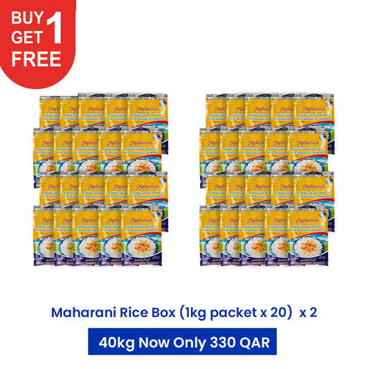 Buy 1 Get 1 free - Maharani Rice Suitable for Diabetics Basmati Rice Box (1kg x 20)