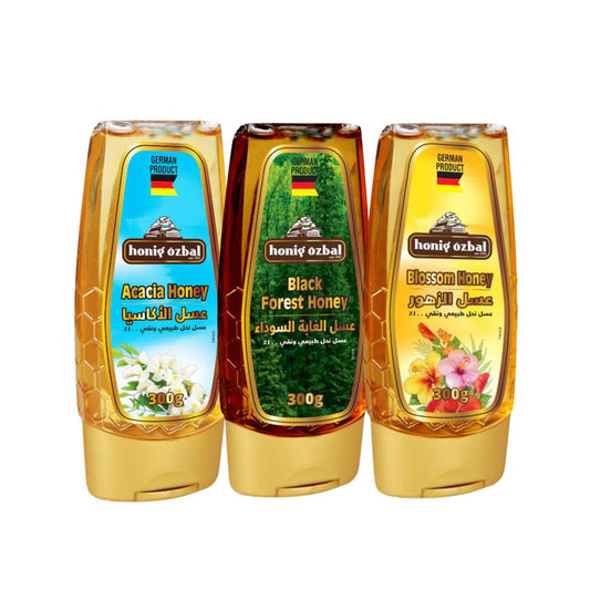 Natural Honey Pack (Combo) Acacia , Black Forest and Blossom
